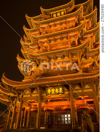 Yellow Crane Tower Light Up 27020490