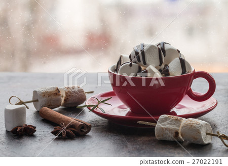 hot chocolate with marshmallows hot chocolate with marshmallows 27022191