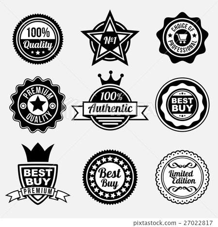 Set of premium quality labels Set of premium quality labels 27022817