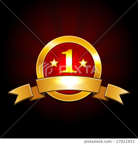 Award label with ribbons Vector 27022853