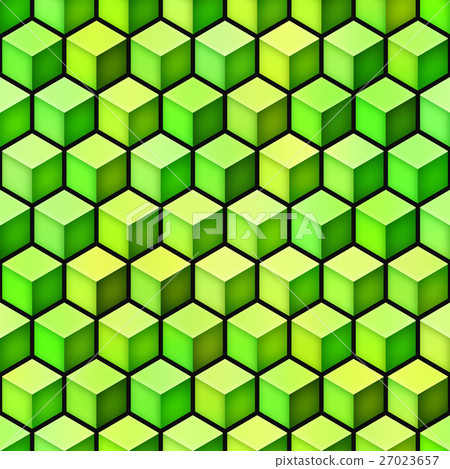 Gradient Cubes Tiling. Seamless Multicolor Pattern 27023657