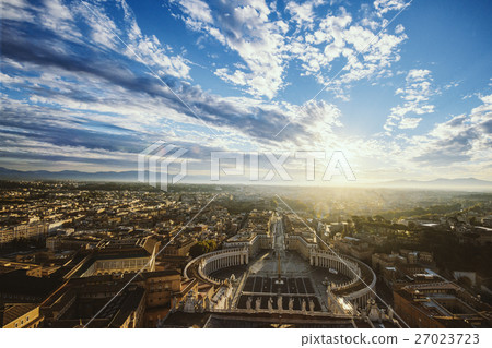 Rome and Vatican in the morning 27023723