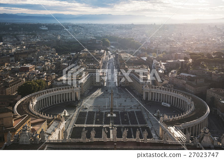 Rome and Vatican in the morning Rome and Vatican in the morning 27023747