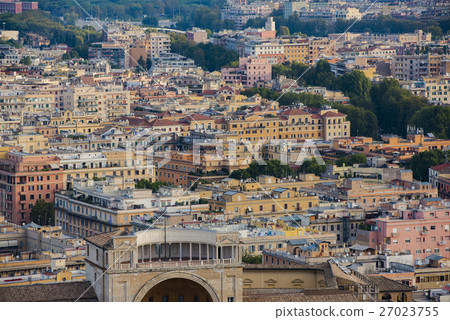 Colorful buildings in Rome city center. Colorful buildings in Rome city center. 27023755