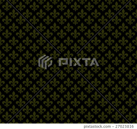 Fleur de lis dark seamless pattern background Fleur de lis dark seamless pattern background 27023816