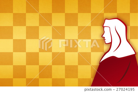 Direct tiger, Nunakata kimono folding screen Background with copy space 02 27024195