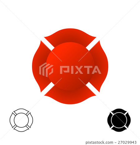Firefighter emblem background silhouette. Firefighter emblem background silhouette. 27029943