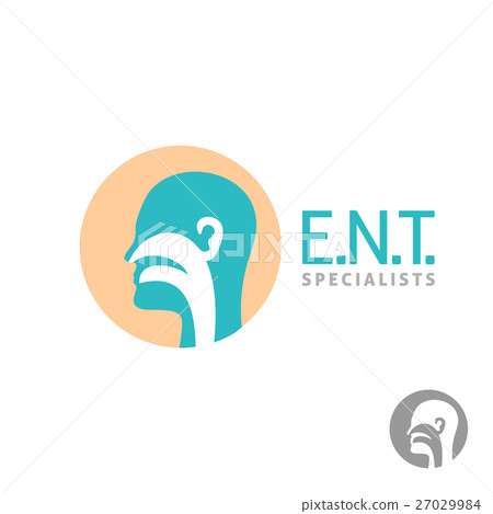 ENT logo template. Head sign for ear, nose, throat ENT logo template. Head sign for ear, nose, throat 27029984