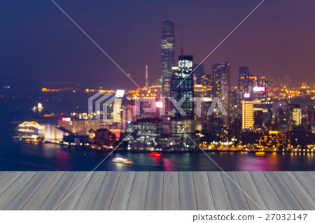 Night blurred bokh lights night view Night blurred bokh lights night view 27032147