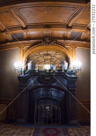 Vintage marble fireplace. House of Scientists - a Vintage marble fireplace. House of Scientists - a 27032332