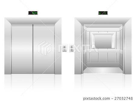 passenger elevator stock vector illustration 27032748