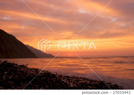 Rocky shore of lake Baikal Rocky shore of lake Baikal 27033941