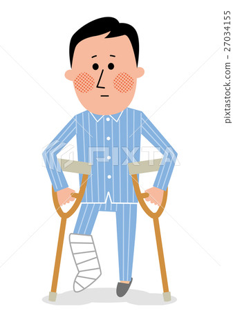 與破碎的拐杖的男性 與破碎的拐杖的男性 27034155