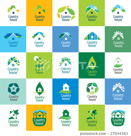 vector logo house 27034383