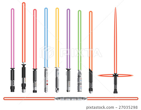 Light Swords Set Futuristic Melee Sci Fi Weapon Stock Illustration 27035298 Pixta