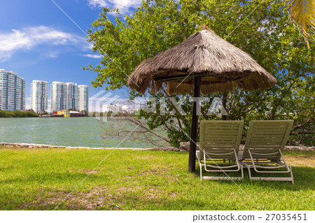 Tropical lake Nichupte lagoon 27035451