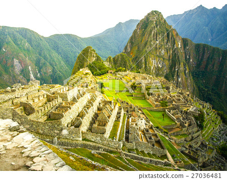 Machu Picchu - lost city of Incas. Historical Machu Picchu - lost city of Incas. Historical 27036481