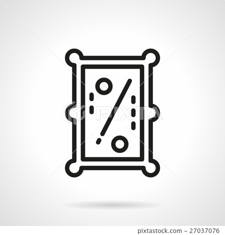 Pool table simple line vector icon - Stock Illustration [27037076] - PIXTA