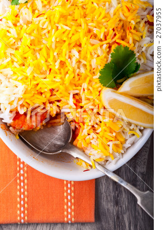 Indian Biryani with Shrimp 27037955