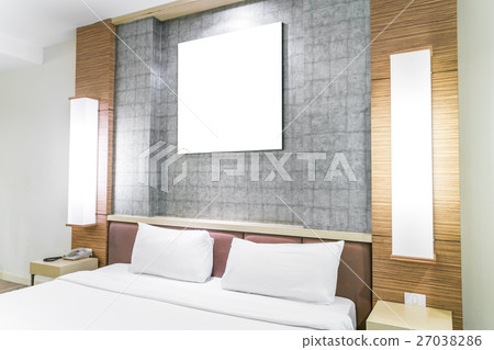 Comfortable pillows and bed . Comfortable pillows and bed . 27038286