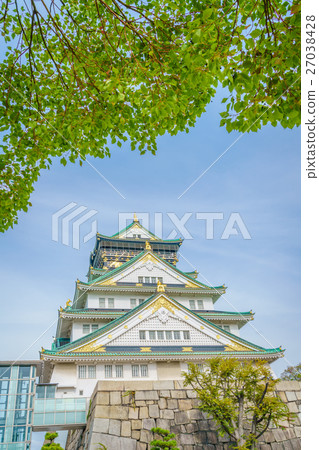 Osaka castle in Osaka Japan 27038428