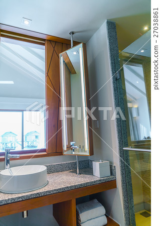 Interior modern of the bathroom . Interior modern of the bathroom . 27038861