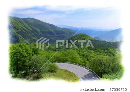 Ichihosaka，日光市，栃木縣（5月）_插畫風格 27039720