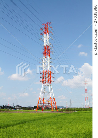 高壓電纜和鋼塔 27039966
