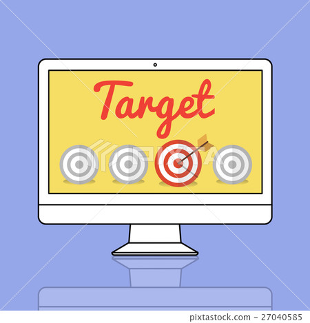 Target Goal Mission Strategy Icon Concept-插圖素材 [27040585] - PIXTA圖庫