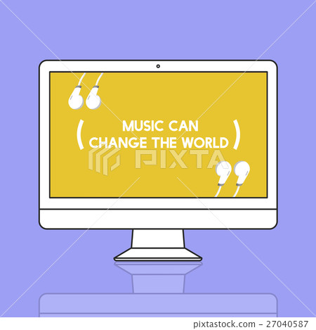 Music Life Happy Earphones Concept Music Life Happy Earphones Concept 27040587