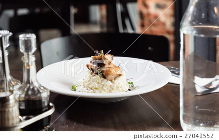 risotto with duck and mushrooms risotto with duck and mushrooms 27041552