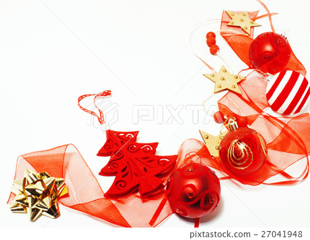 christmas decoration isolated , white background 27041948