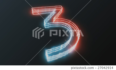 neon glowing figures 27042914