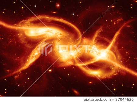 Stars, dust and gas nebula in a far galaxy 27044626