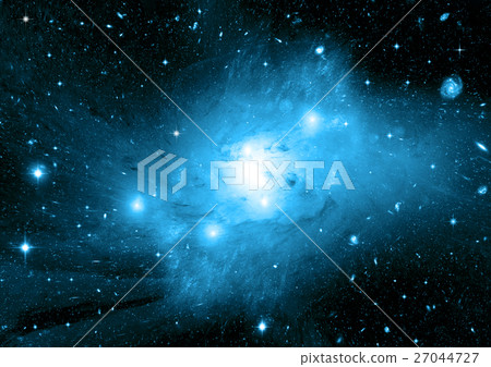 Stars, dust and gas nebula in a far galaxy Stars, dust and gas nebula in a far galaxy 27044727