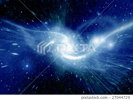 Stars, dust and gas nebula in a far galaxy Stars, dust and gas nebula in a far galaxy 27044729
