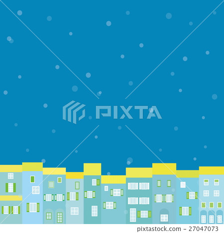 City skyline snow City skyline snow 27047073