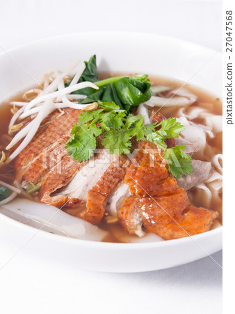 asian Peking Duck noodle soup 27047568