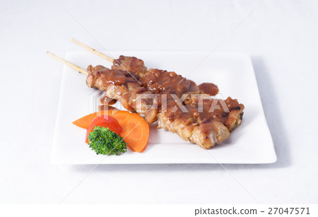 Satay chicken. 27047571