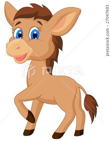 Cute horse cartoon Cute horse cartoon 27047693