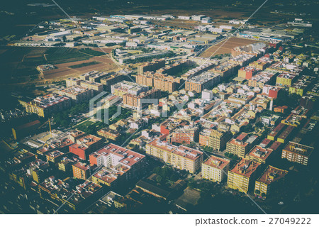 Aerial Photo Of Valencia City Area In Spain Aerial Photo Of Valencia City Area In Spain 27049222