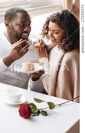Smiling African American couple enjoying the date 27050372