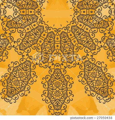 Indian Yoga Ornament, kaleidoscopic floral yantra Indian Yoga Ornament, kaleidoscopic floral yantra 27050438