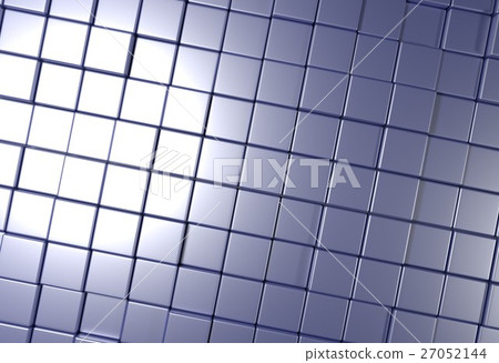 wall of uneven tiles brick or cubes, 3d 27052144