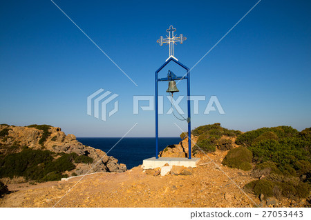 Bell and Cross on Telendos Island Greece Bell and Cross on Telendos Island Greece 27053443