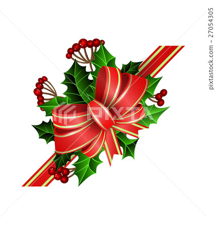 Christmas decoration with bow 27054305