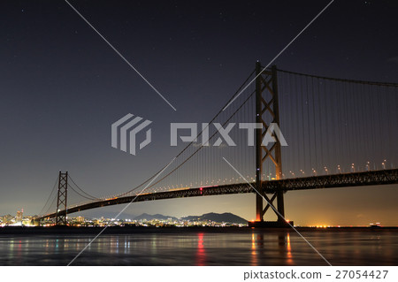 明石海峽大橋星空 明石海峽大橋星空 27054427