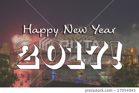 Happy New Year Sydney concept 27054943