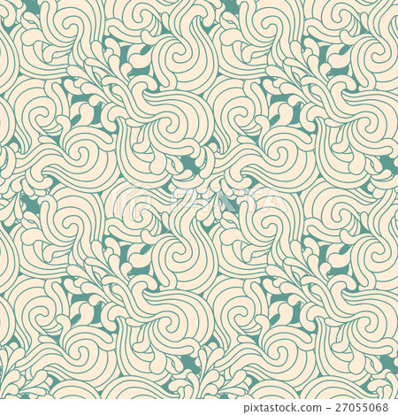 Seamless decorative zentangle graphic pattern Seamless decorative zentangle graphic pattern 27055068
