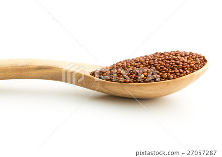 Red quinoa seeds. 27057287